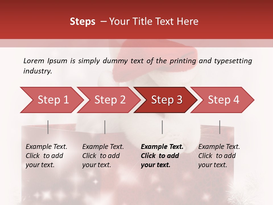 Gift Cute Rabbit PowerPoint Template