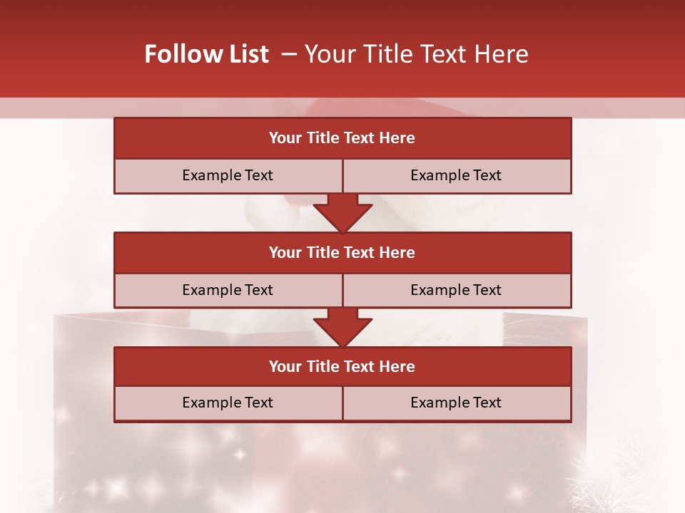 Gift Cute Rabbit PowerPoint Template