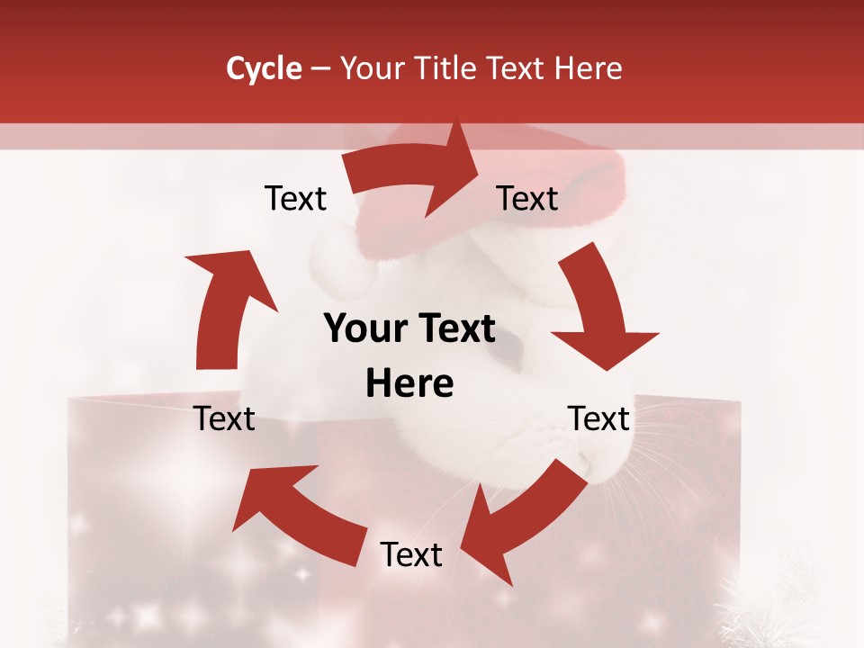 Gift Cute Rabbit PowerPoint Template