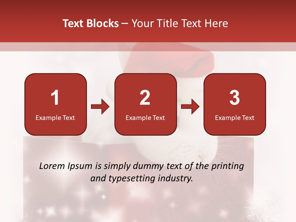 Gift Cute Rabbit PowerPoint Template