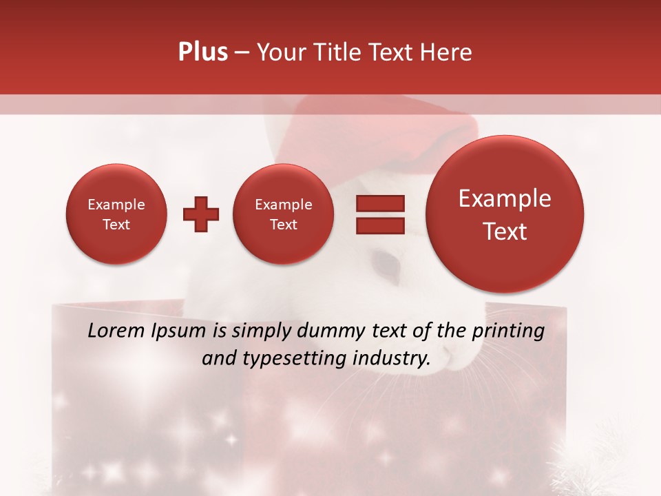 Gift Cute Rabbit PowerPoint Template