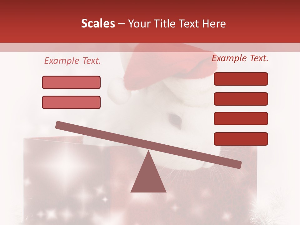 Gift Cute Rabbit PowerPoint Template