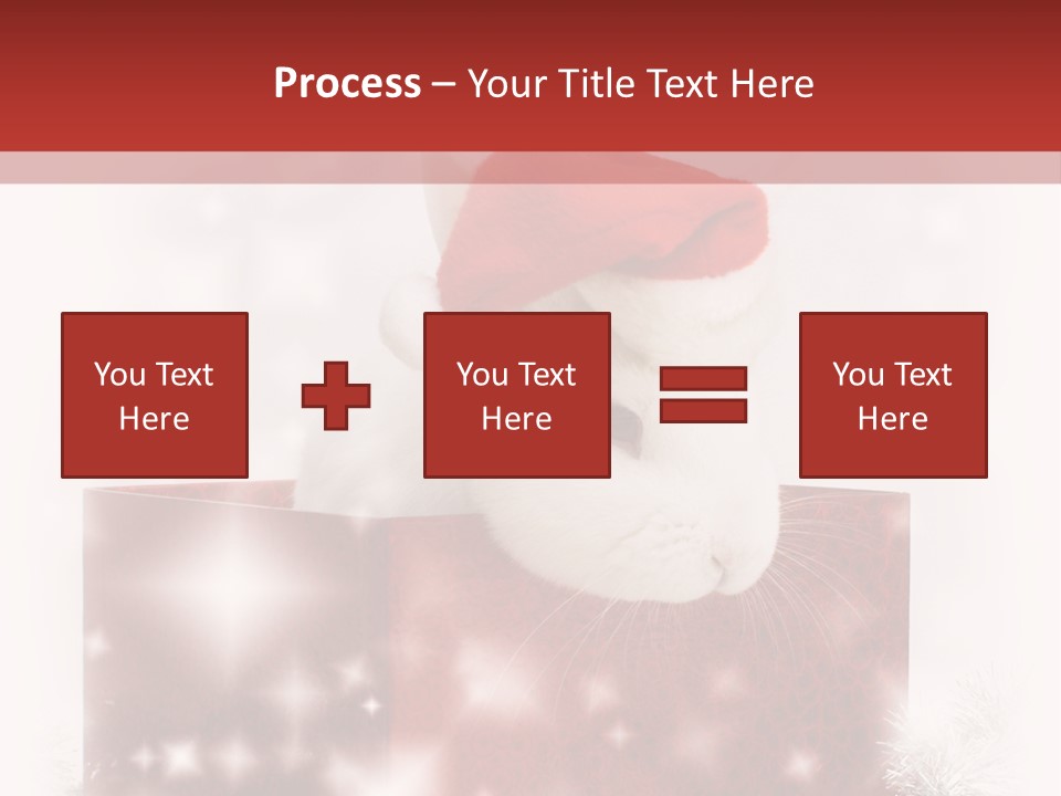 Gift Cute Rabbit PowerPoint Template
