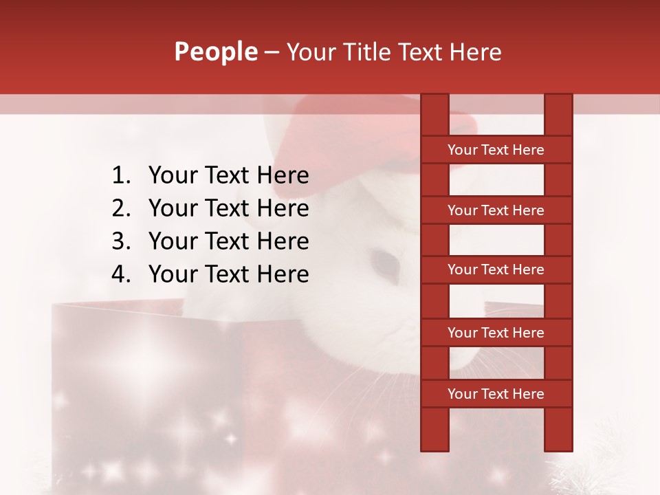 Gift Cute Rabbit PowerPoint Template