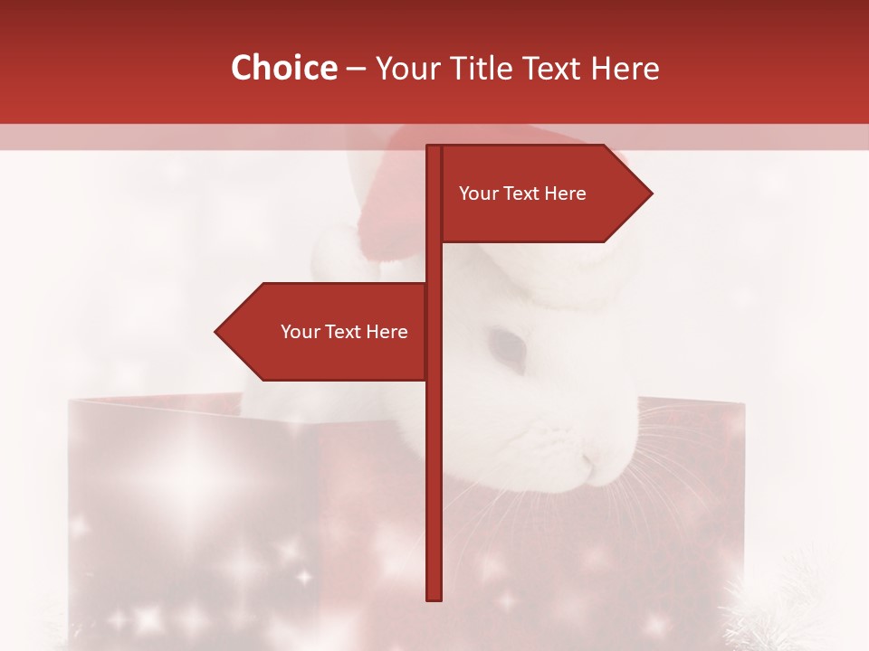 Gift Cute Rabbit PowerPoint Template