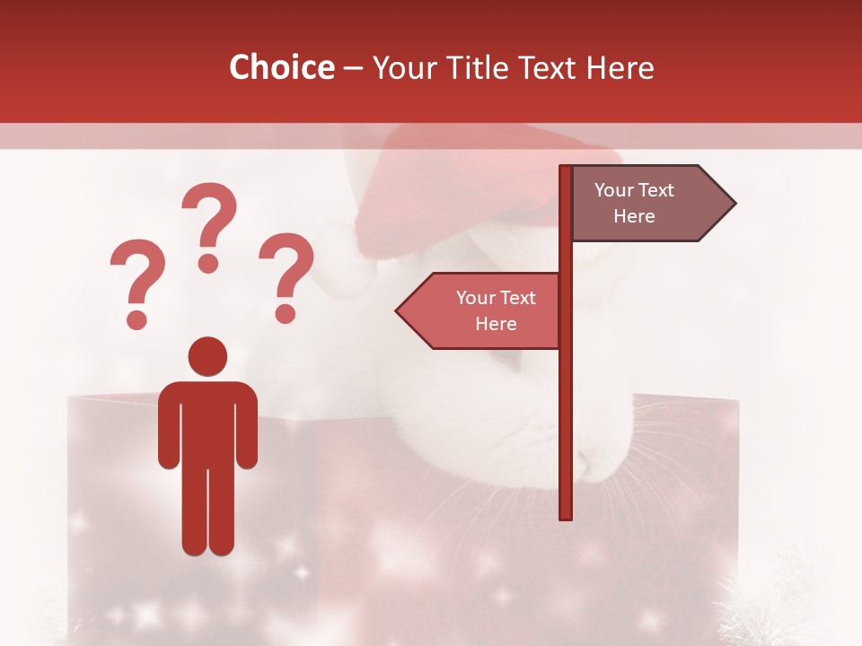 Gift Cute Rabbit PowerPoint Template