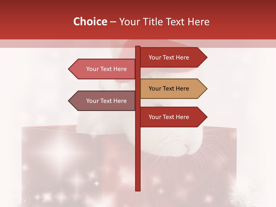 Gift Cute Rabbit PowerPoint Template