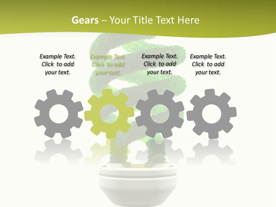 Symbol Illuminated Solution PowerPoint Template