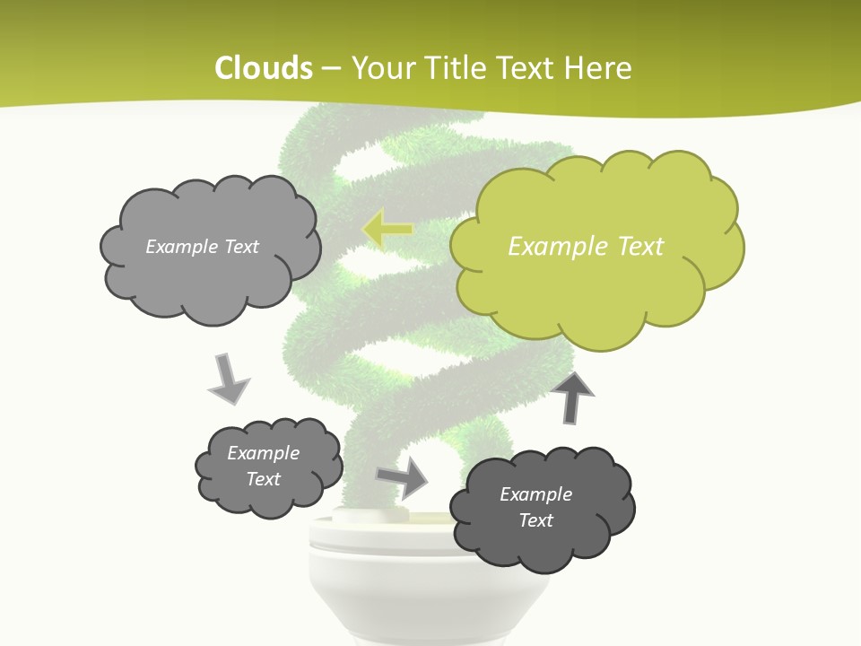 Symbol Illuminated Solution PowerPoint Template