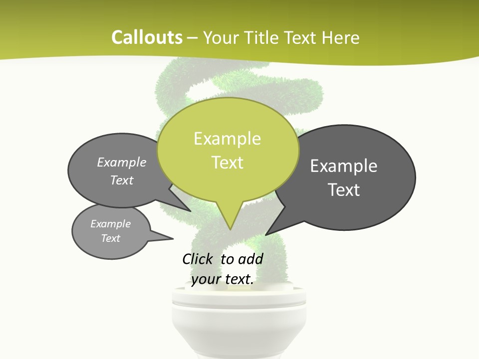 Symbol Illuminated Solution PowerPoint Template