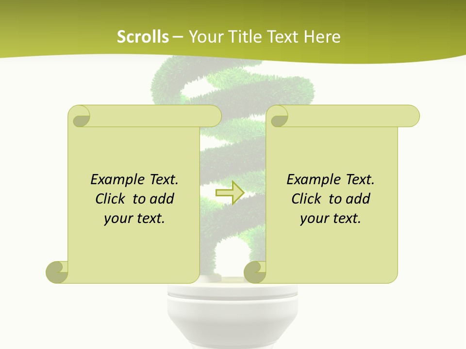 Symbol Illuminated Solution PowerPoint Template