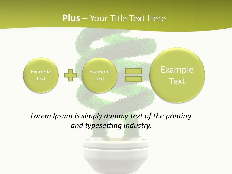 Symbol Illuminated Solution PowerPoint Template