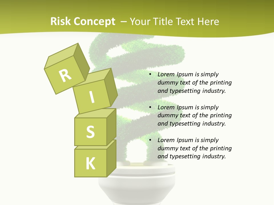 Symbol Illuminated Solution PowerPoint Template