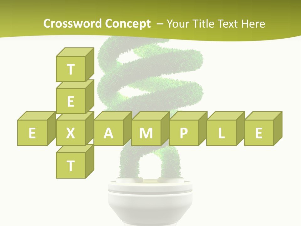 Symbol Illuminated Solution PowerPoint Template