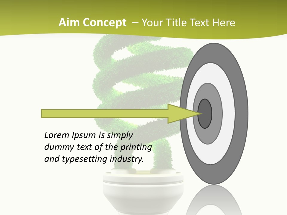 Symbol Illuminated Solution PowerPoint Template