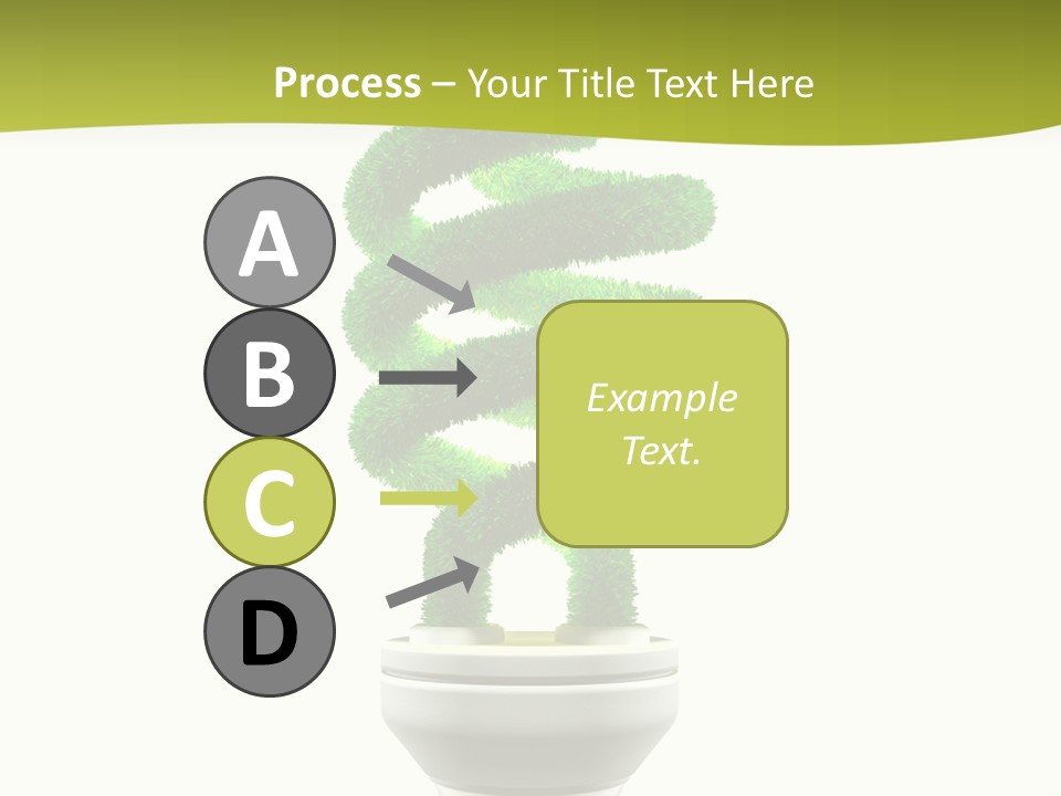 Symbol Illuminated Solution PowerPoint Template