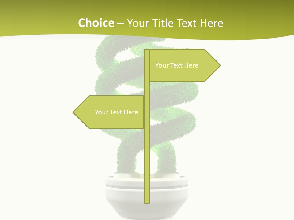 Symbol Illuminated Solution PowerPoint Template