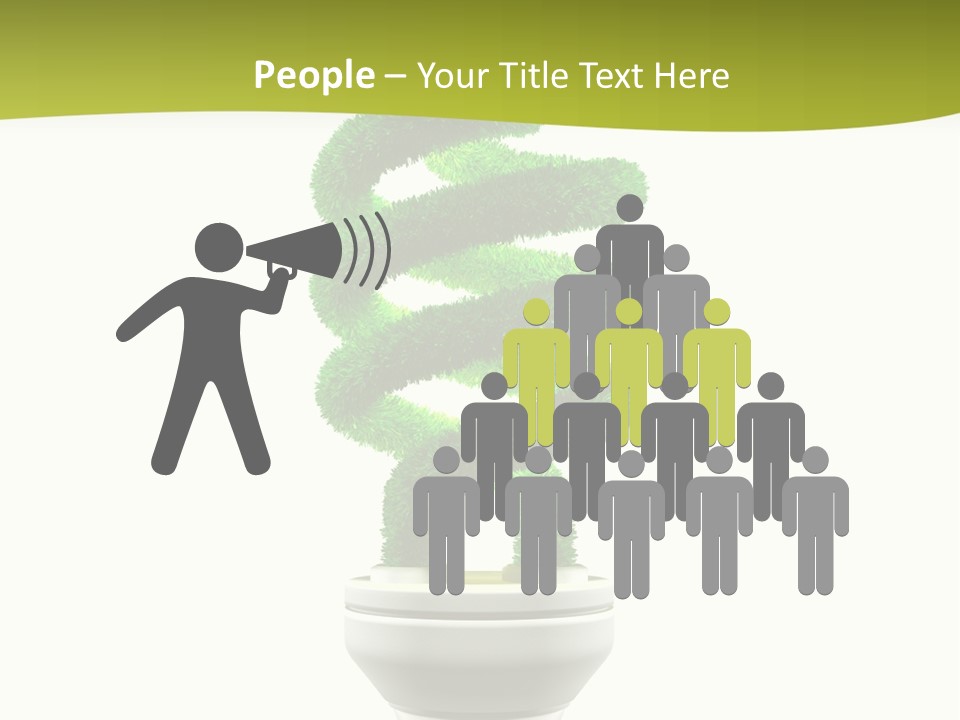 Symbol Illuminated Solution PowerPoint Template