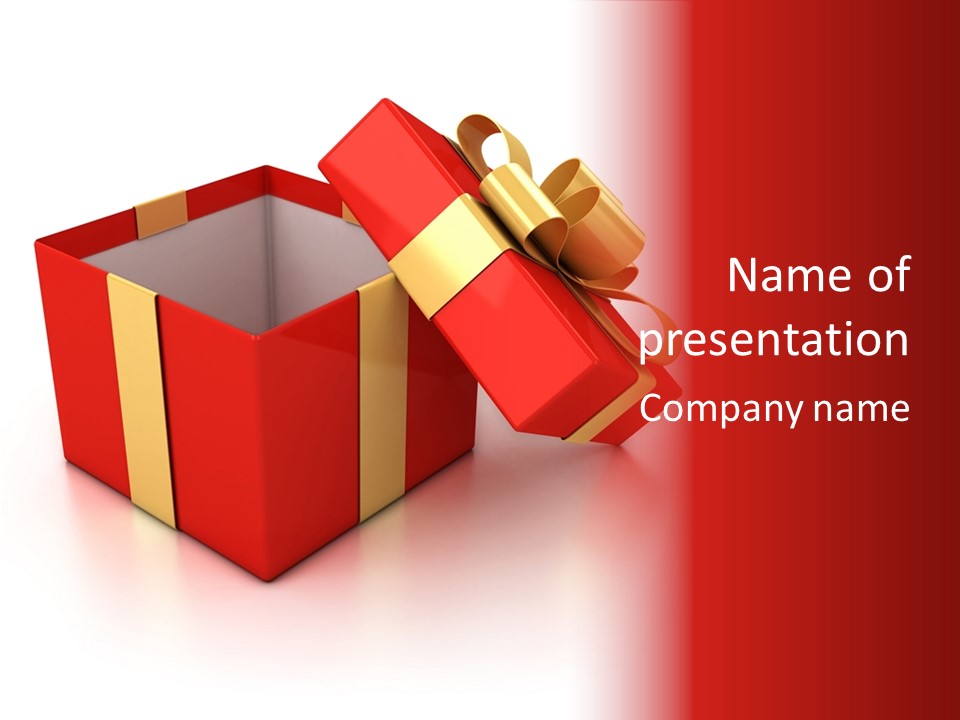 Red Packaging Event PowerPoint Template