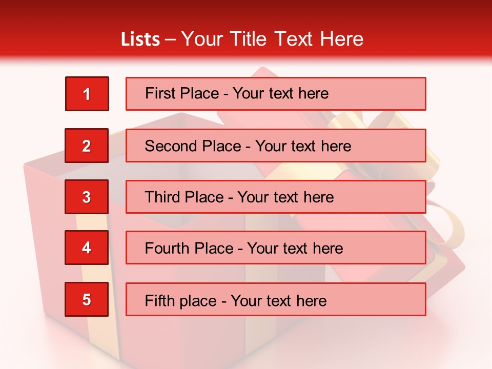 Red Packaging Event PowerPoint Template