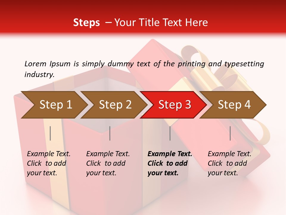Red Packaging Event PowerPoint Template