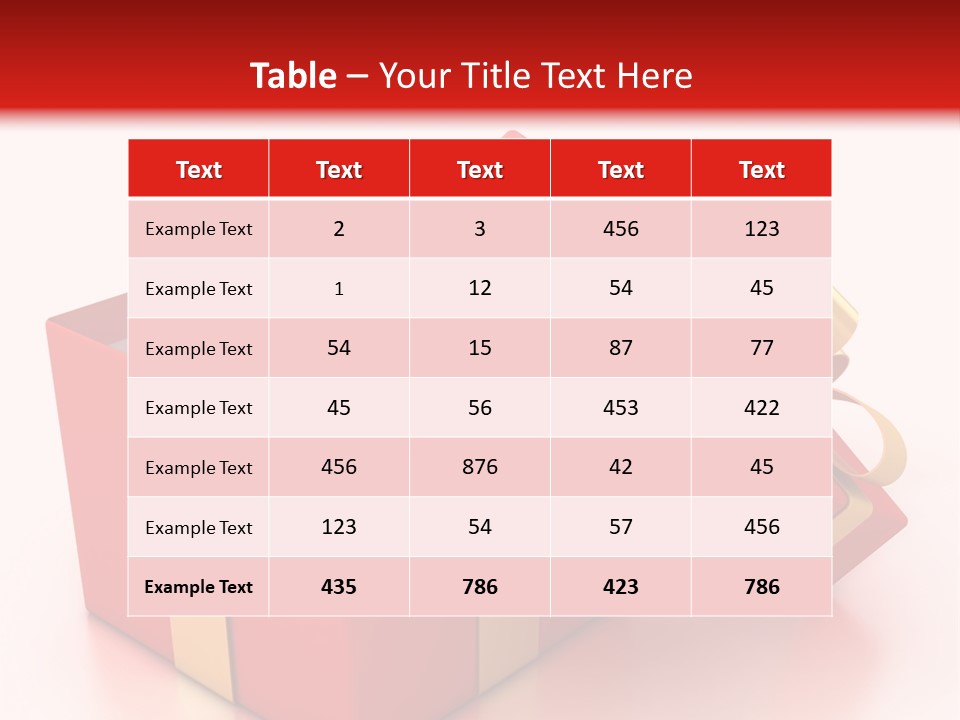 Red Packaging Event PowerPoint Template