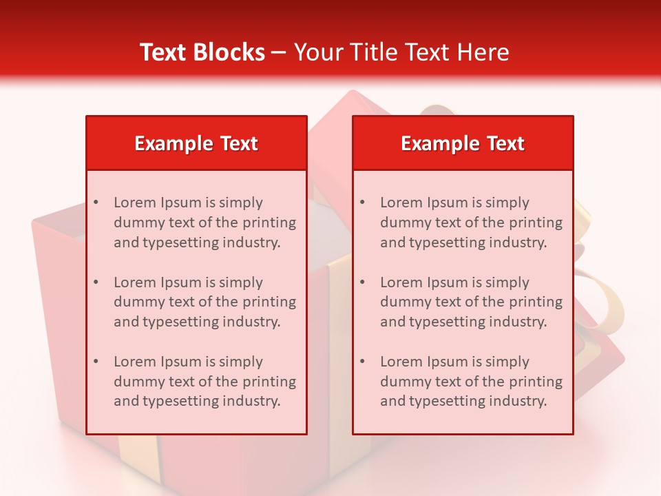 Red Packaging Event PowerPoint Template