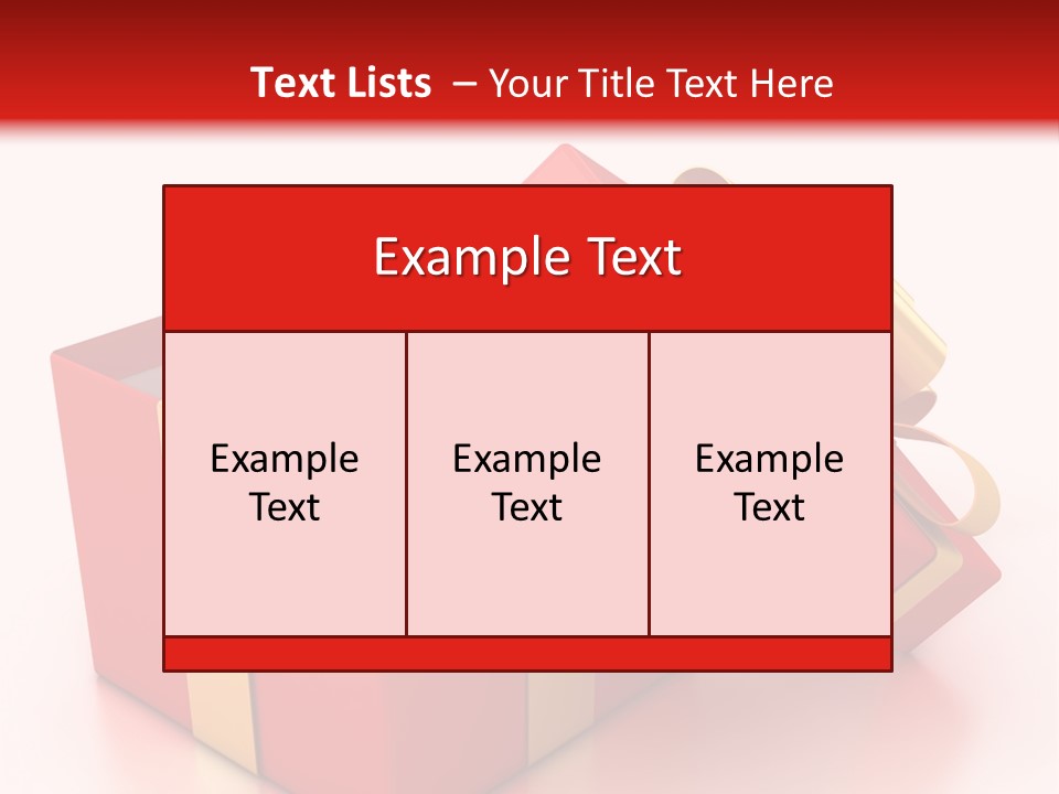 Red Packaging Event PowerPoint Template