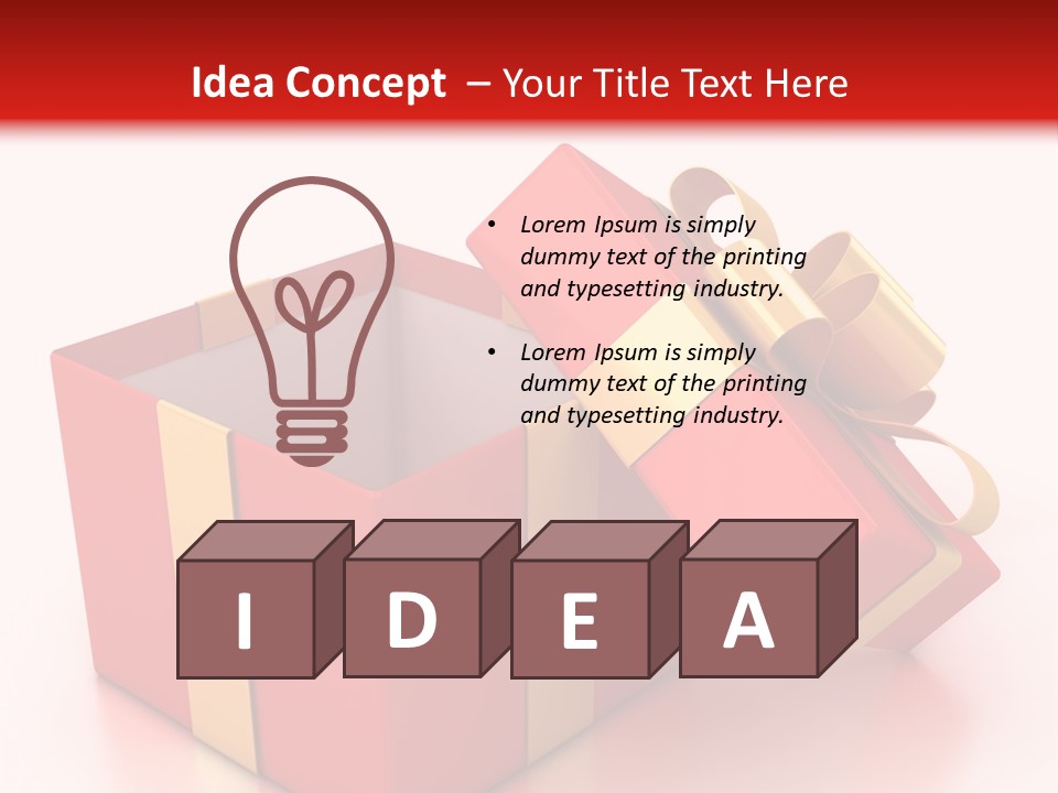 Red Packaging Event PowerPoint Template