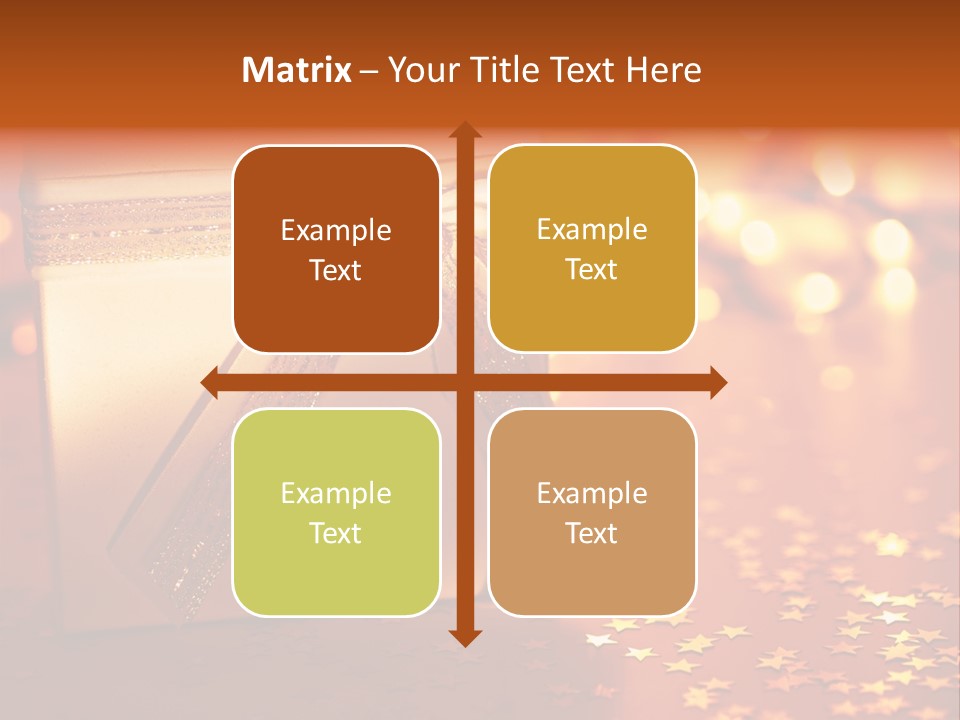 Greeting Christmas Gift Merry PowerPoint Template