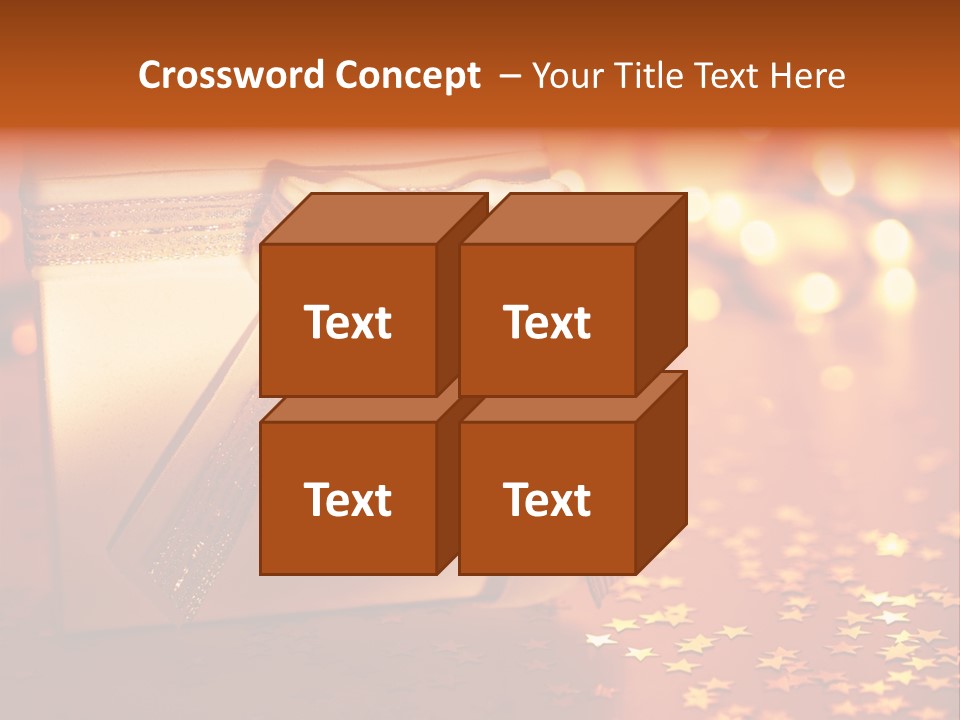 Greeting Christmas Gift Merry PowerPoint Template