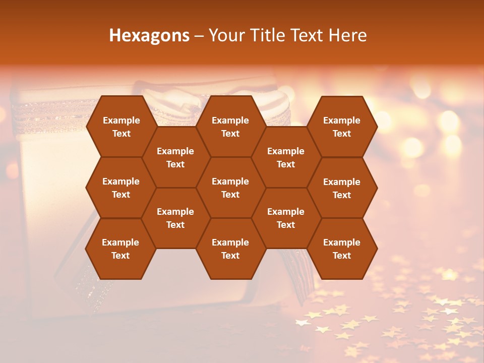 Greeting Christmas Gift Merry PowerPoint Template