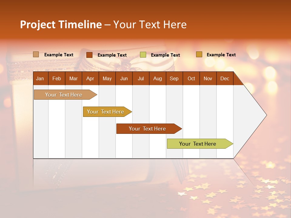 Greeting Christmas Gift Merry PowerPoint Template