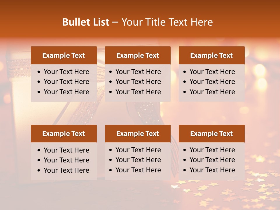 Greeting Christmas Gift Merry PowerPoint Template