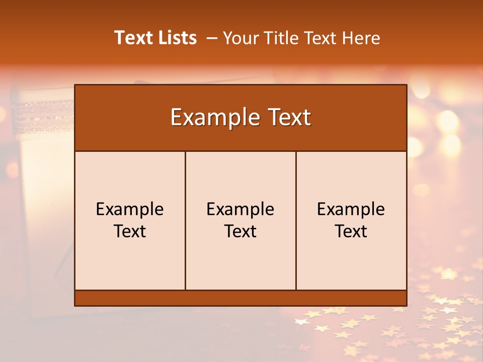 Greeting Christmas Gift Merry PowerPoint Template