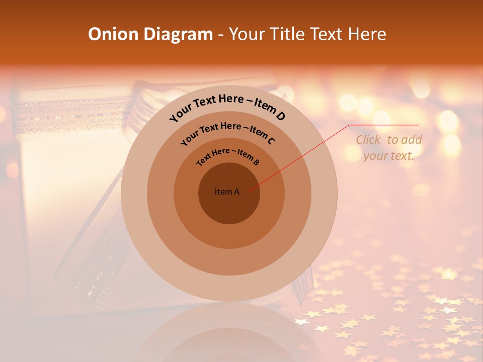 Greeting Christmas Gift Merry PowerPoint Template