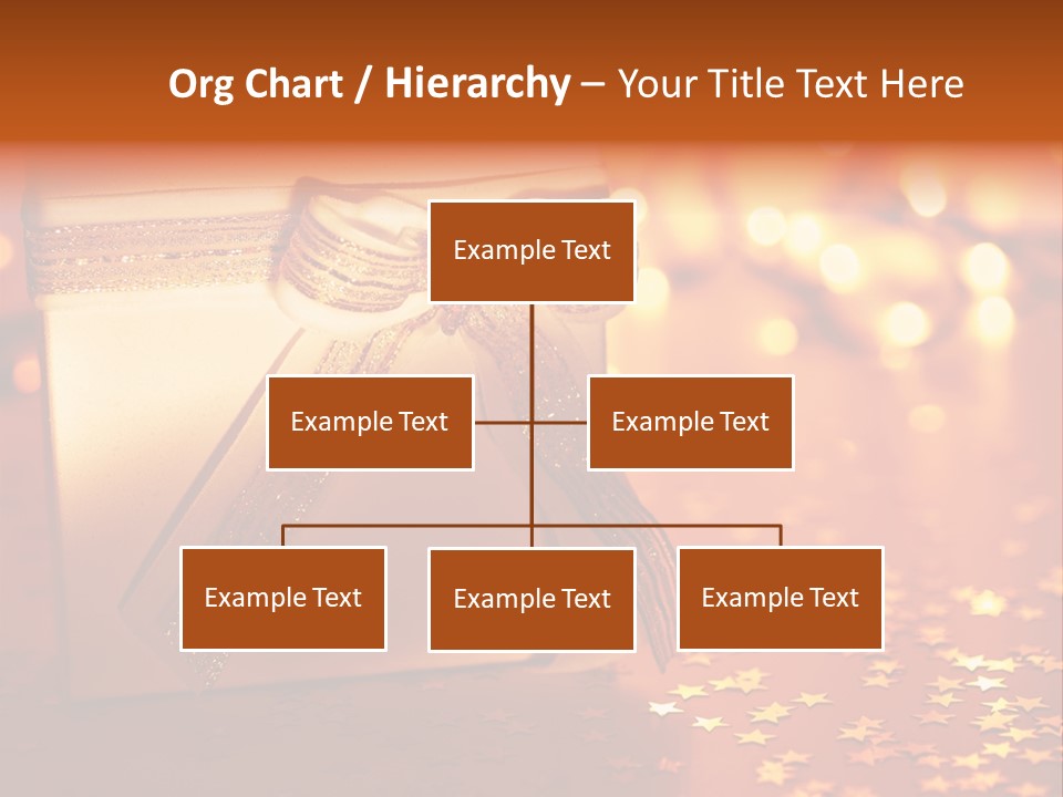 Greeting Christmas Gift Merry PowerPoint Template