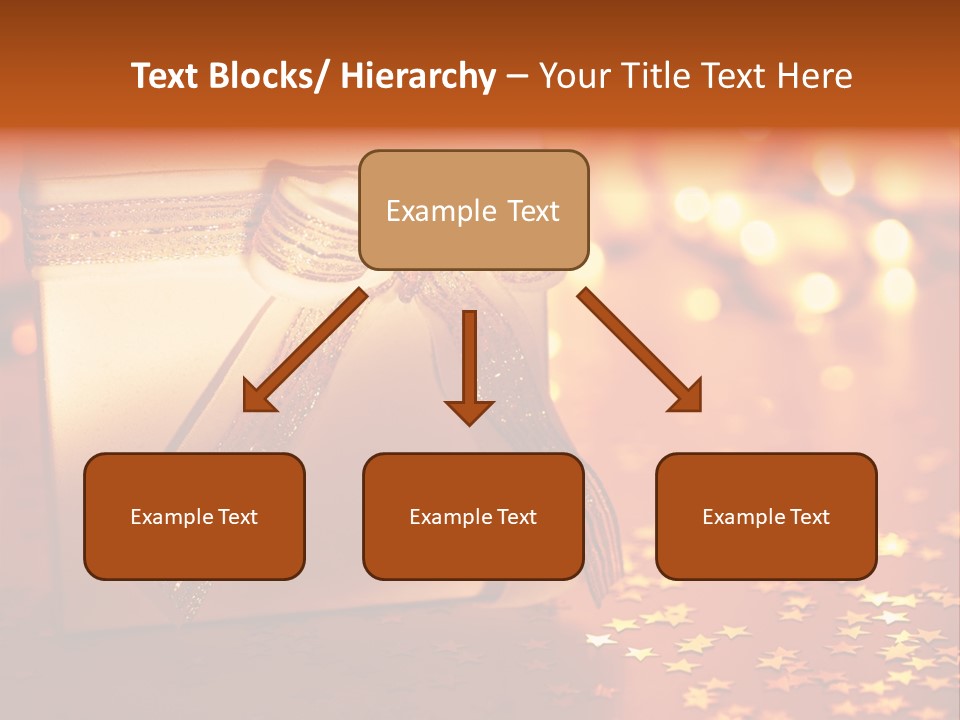 Greeting Christmas Gift Merry PowerPoint Template