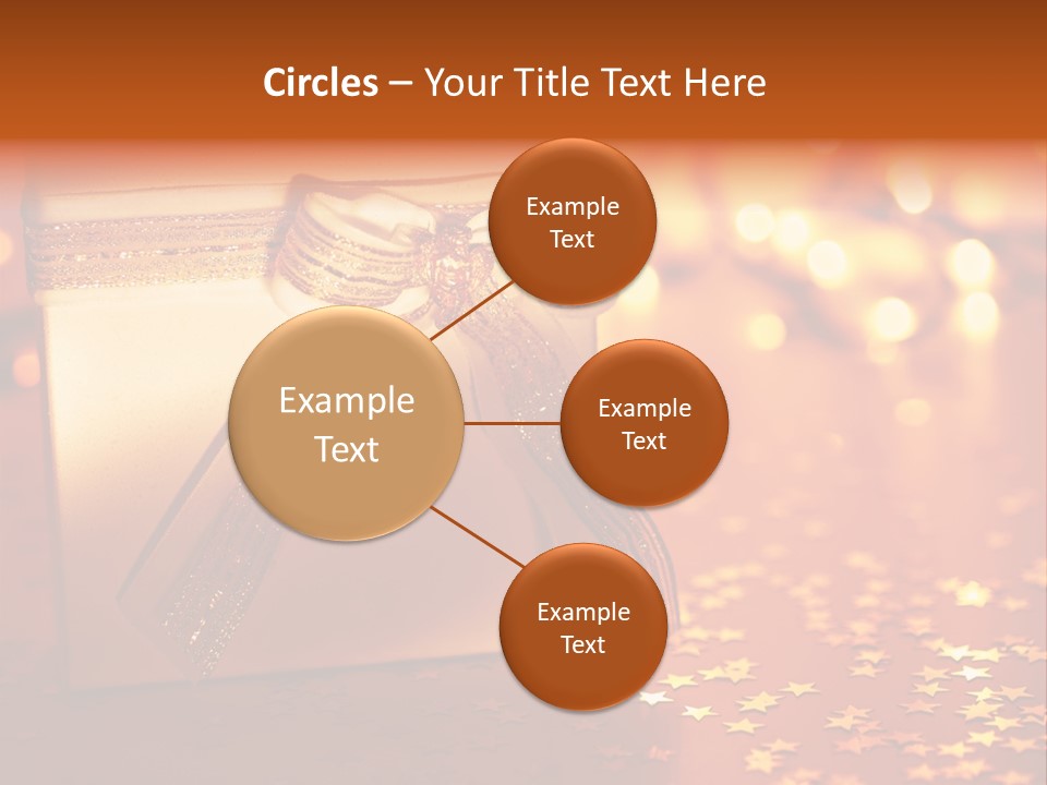 Greeting Christmas Gift Merry PowerPoint Template