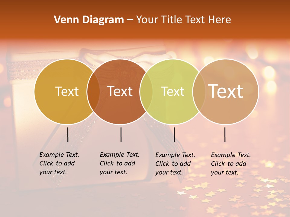 Greeting Christmas Gift Merry PowerPoint Template