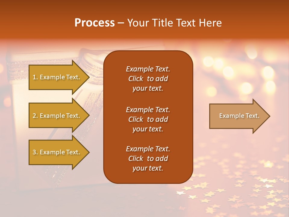 Greeting Christmas Gift Merry PowerPoint Template