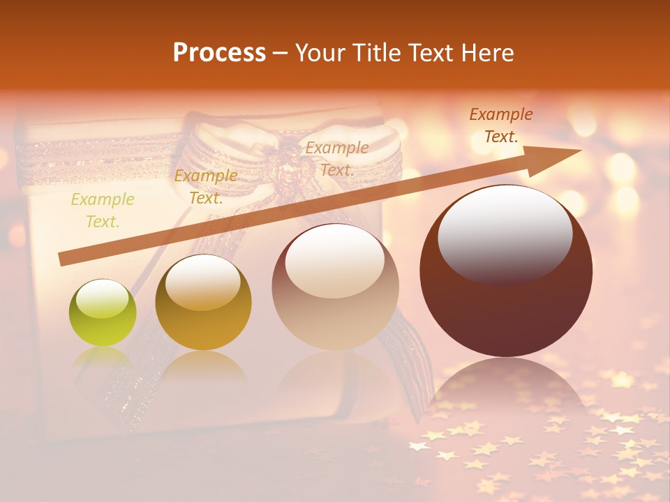 Greeting Christmas Gift Merry PowerPoint Template