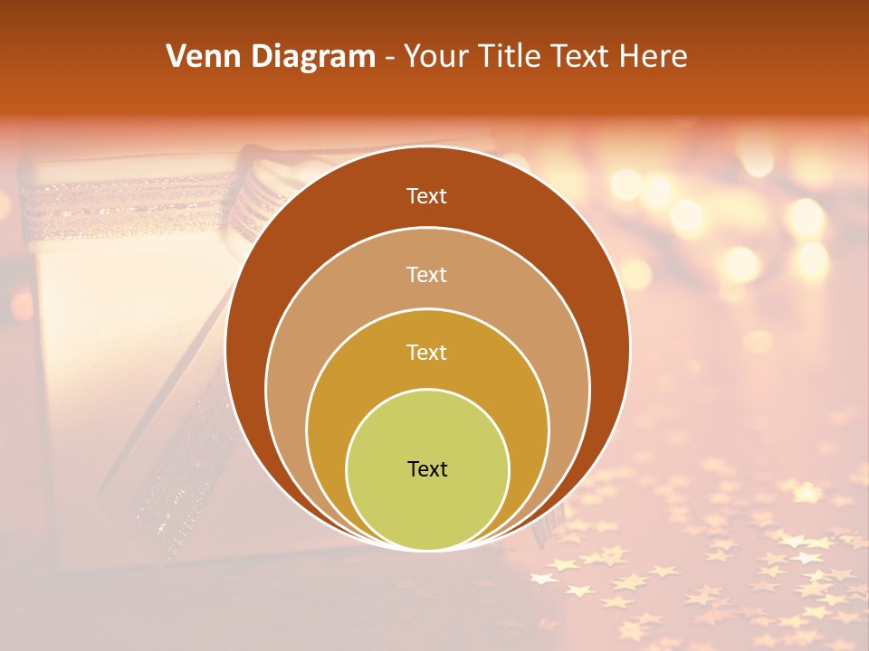 Greeting Christmas Gift Merry PowerPoint Template