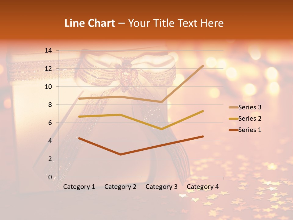 Greeting Christmas Gift Merry PowerPoint Template