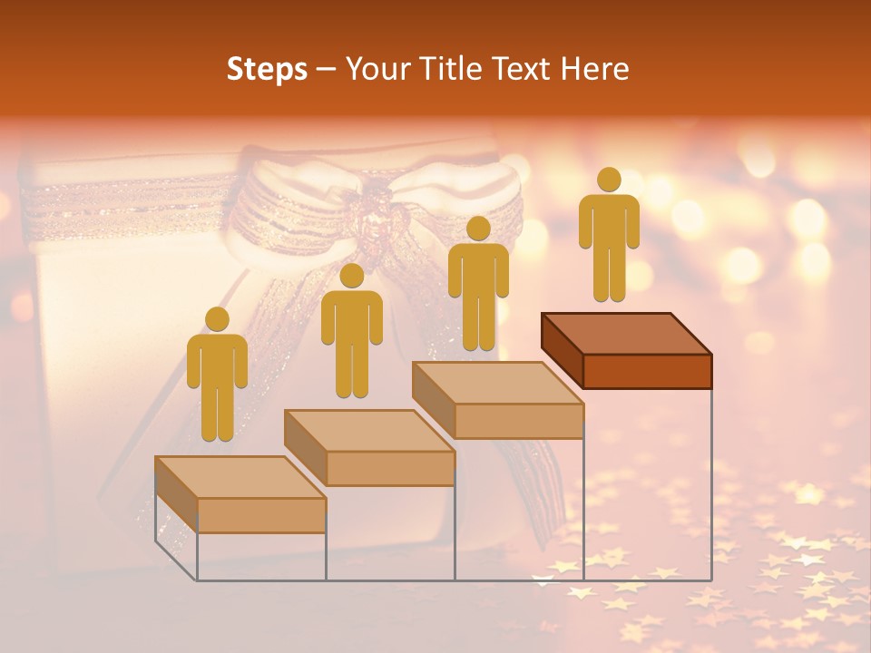 Greeting Christmas Gift Merry PowerPoint Template