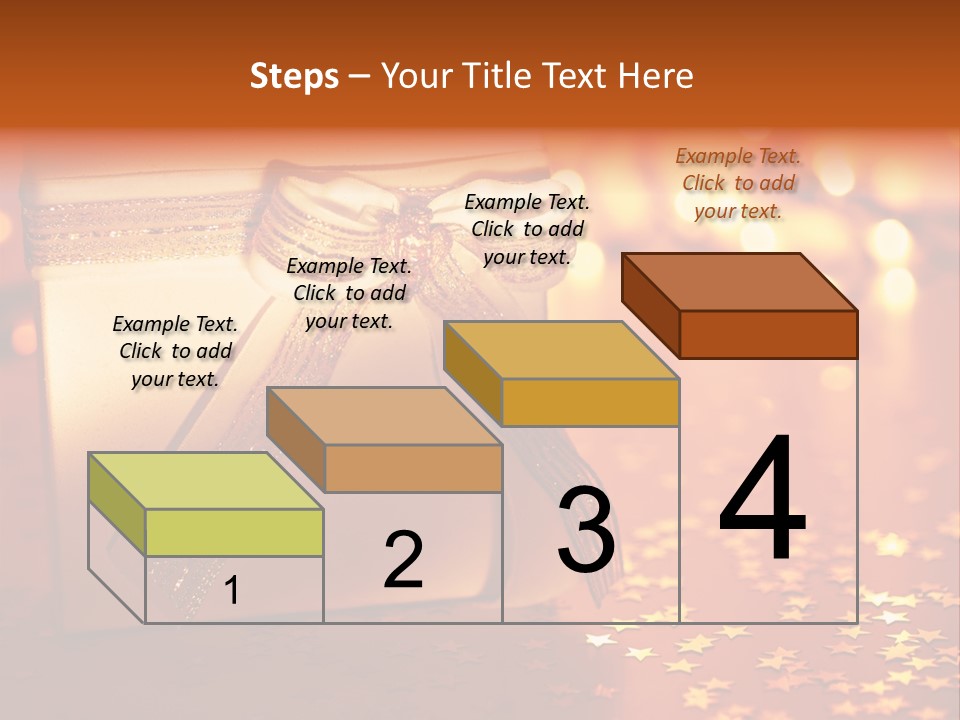 Greeting Christmas Gift Merry PowerPoint Template