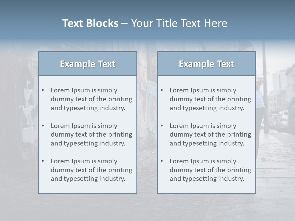 Mobile Outdoor Blonde PowerPoint Template