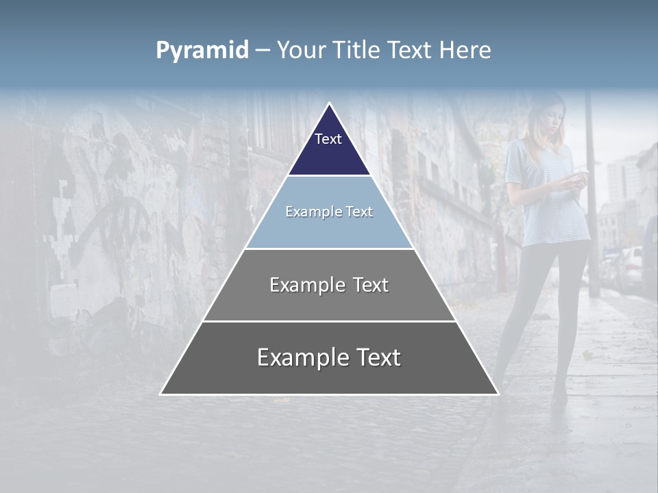 Mobile Outdoor Blonde PowerPoint Template