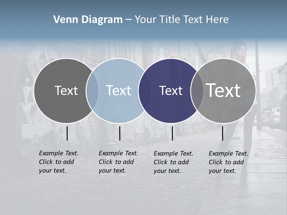 Mobile Outdoor Blonde PowerPoint Template