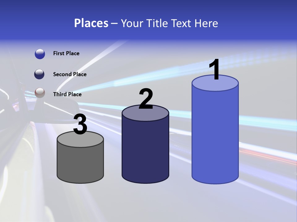 Wheel Reflection Side PowerPoint Template